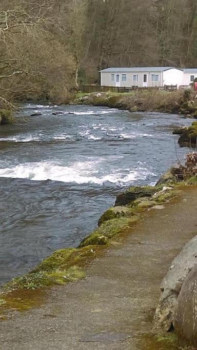 Stunning 3 Bed Riverside Cabin In Snowdonia Caeathro Exterior foto